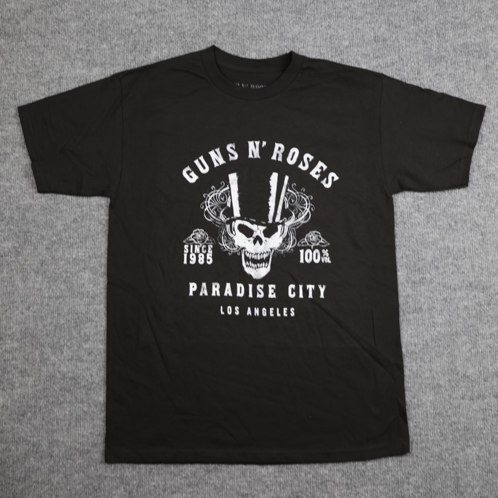 Guns N' Roses Shirt Mens Medium Black Paradise City‎ Graphic Rock Band Music